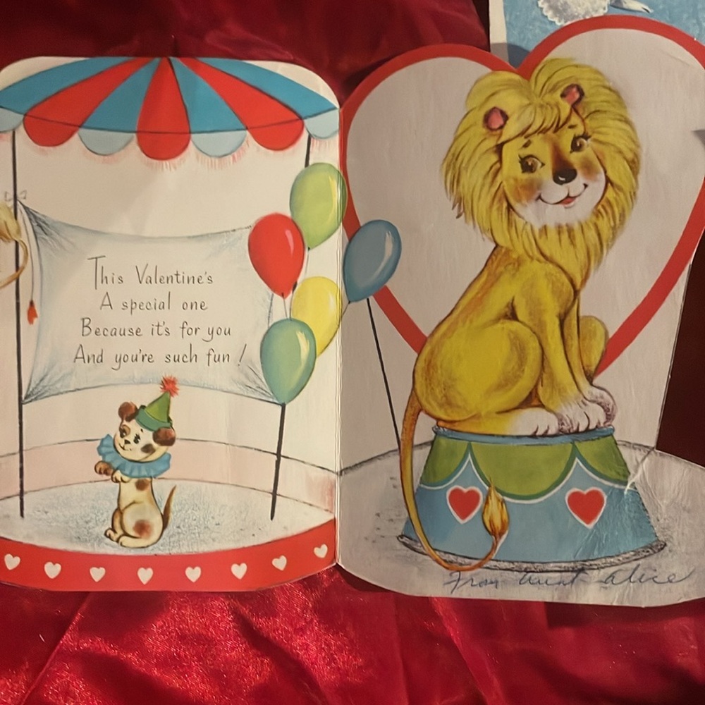 Vintage Valentine Greeting Card Boy Kite Heart Valentine's Day Ephemera